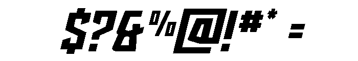 Splashpoint Italic Font OTHER CHARS