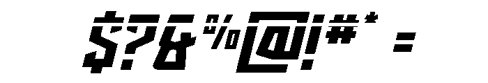 Splashpoint Laser Italic Font OTHER CHARS