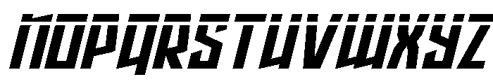 Splashpoint Laser Italic Font LOWERCASE
