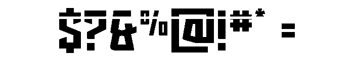 Splashpoint Laser Font OTHER CHARS