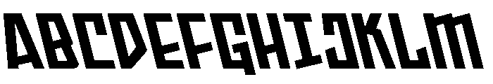 Splashpoint Leftalic Font UPPERCASE