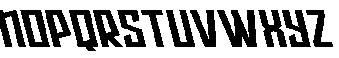 Splashpoint Leftalic Font UPPERCASE