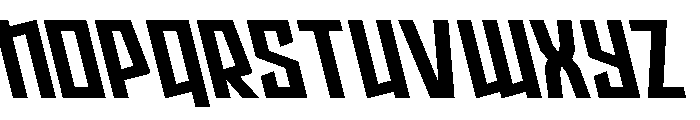 Splashpoint Leftalic Font LOWERCASE