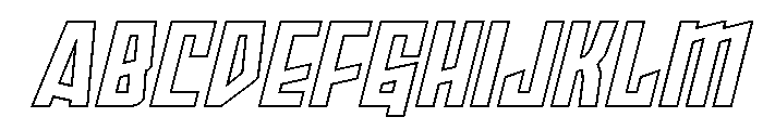 Splashpoint Outline Italic FONT