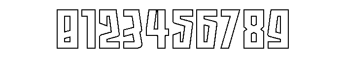Splashpoint Outline Font OTHER CHARS