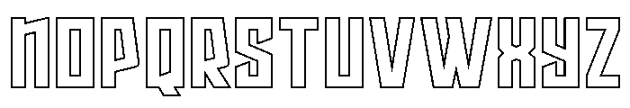 Splashpoint Outline Font UPPERCASE