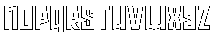 Splashpoint Outline Font LOWERCASE