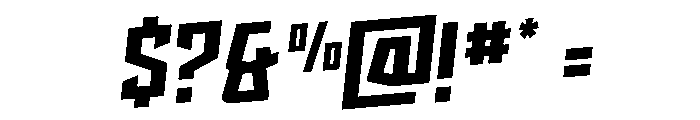 Splashpoint Rotalic Font OTHER CHARS