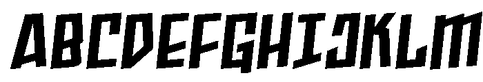 Splashpoint Rotalic Font UPPERCASE