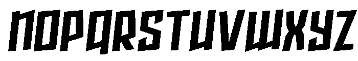 Splashpoint Rotalic Font LOWERCASE