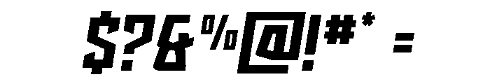 Splashpoint Semi-Italic Font OTHER CHARS
