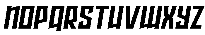 Splashpoint Semi-Italic Font LOWERCASE
