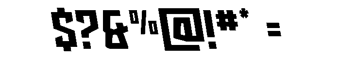 Splashpoint Semi-Leftalic Font OTHER CHARS