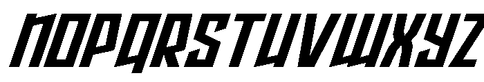 Splashpoint Super-Italic Font LOWERCASE