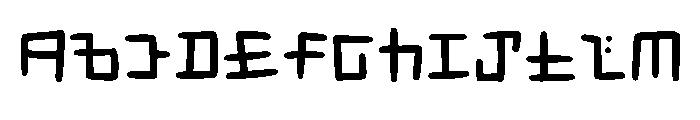 Splatoon - Cephaloblock Medium Font UPPERCASE