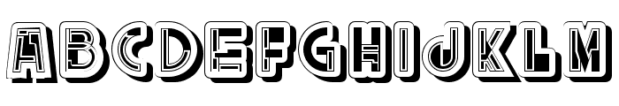 Split Filled Regular Font LOWERCASE