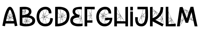 SpokySpider-Regular Font UPPERCASE