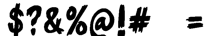 Spookery Font OTHER CHARS