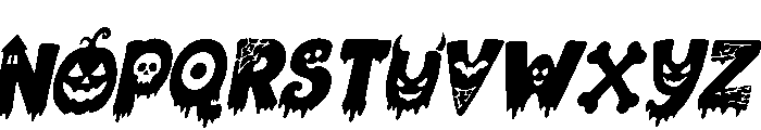 Spooky Bites Italic Demo Italic Font UPPERCASE