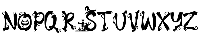 Spooky Halloween - Personal Use Font UPPERCASE