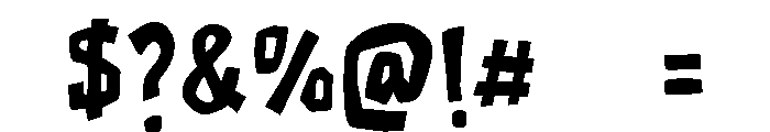 SpookyyRegular Font OTHER CHARS