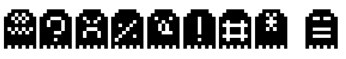 Spoopy Ghost Pixels Font OTHER CHARS
