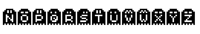 Spoopy Ghost Pixels Font UPPERCASE