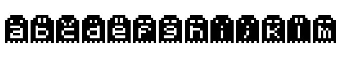 Spoopy Ghost Pixels Font LOWERCASE