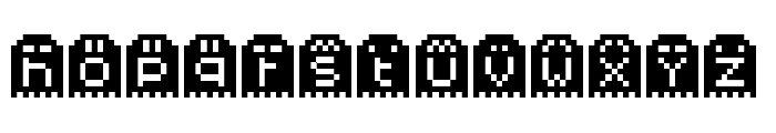 Spoopy Ghost Pixels Font LOWERCASE