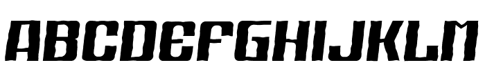 Sport Gazenox Brush Italic Font UPPERCASE
