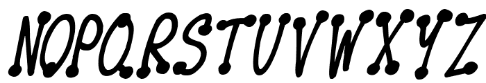 Spotsticks Italic Font LOWERCASE
