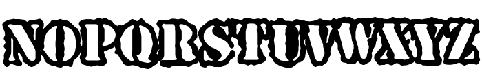 Spray Army Division Font LOWERCASE