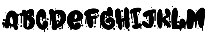 Spray Typo Gang Font UPPERCASE