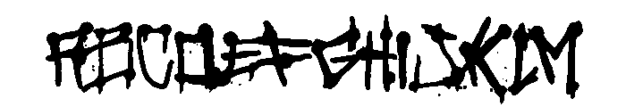Spray Warriors Font UPPERCASE