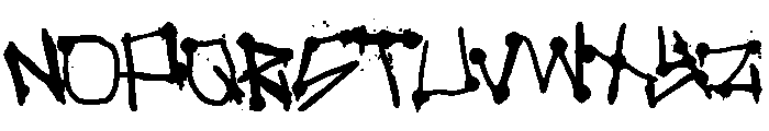 Spray Warriors Font LOWERCASE