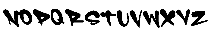 Spraytag Regular Font UPPERCASE