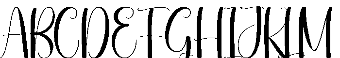 Spring Night Font UPPERCASE
