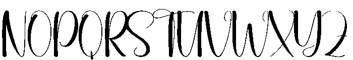 Spring Night Font UPPERCASE