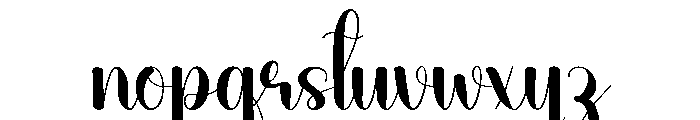 Spring Night Font LOWERCASE
