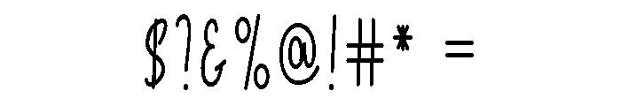 Springlove1 Font OTHER CHARS