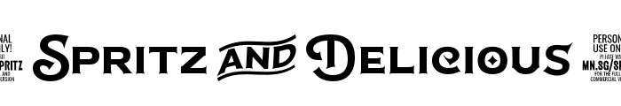 Spritz And Delicious PERSONAL Regular Font OTHER CHARS