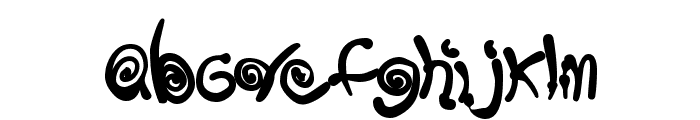 Spurly Curly Font LOWERCASE