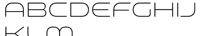Space Colony UltraLight Font UPPERCASE