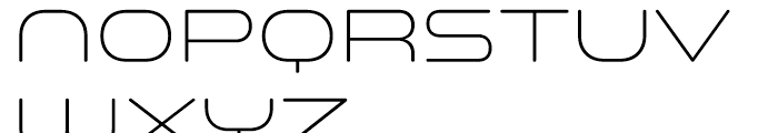 Space Colony UltraLight Font UPPERCASE