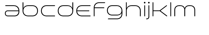 Space Colony UltraLight Font LOWERCASE