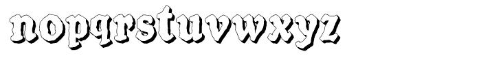 SpeedBall Western Letters 3D Font LOWERCASE