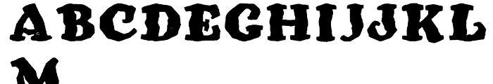 SpeedBall Western Letters Expanded Font UPPERCASE