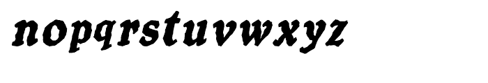SpeedBall Western Letters Italic Font LOWERCASE