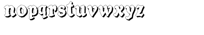 SpeedBall Western Letters Shadow Font LOWERCASE