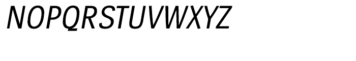 Spiegel Condensed Regular Italic Font UPPERCASE